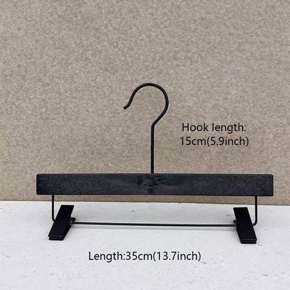 Custom Logo Black ABS Resin Suit and Pants Hanger for Boutiques