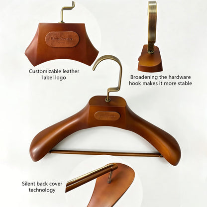 Wholesale Wide Shoulder Plastic Suit Hangers with Trouser Bar | Custom Logo