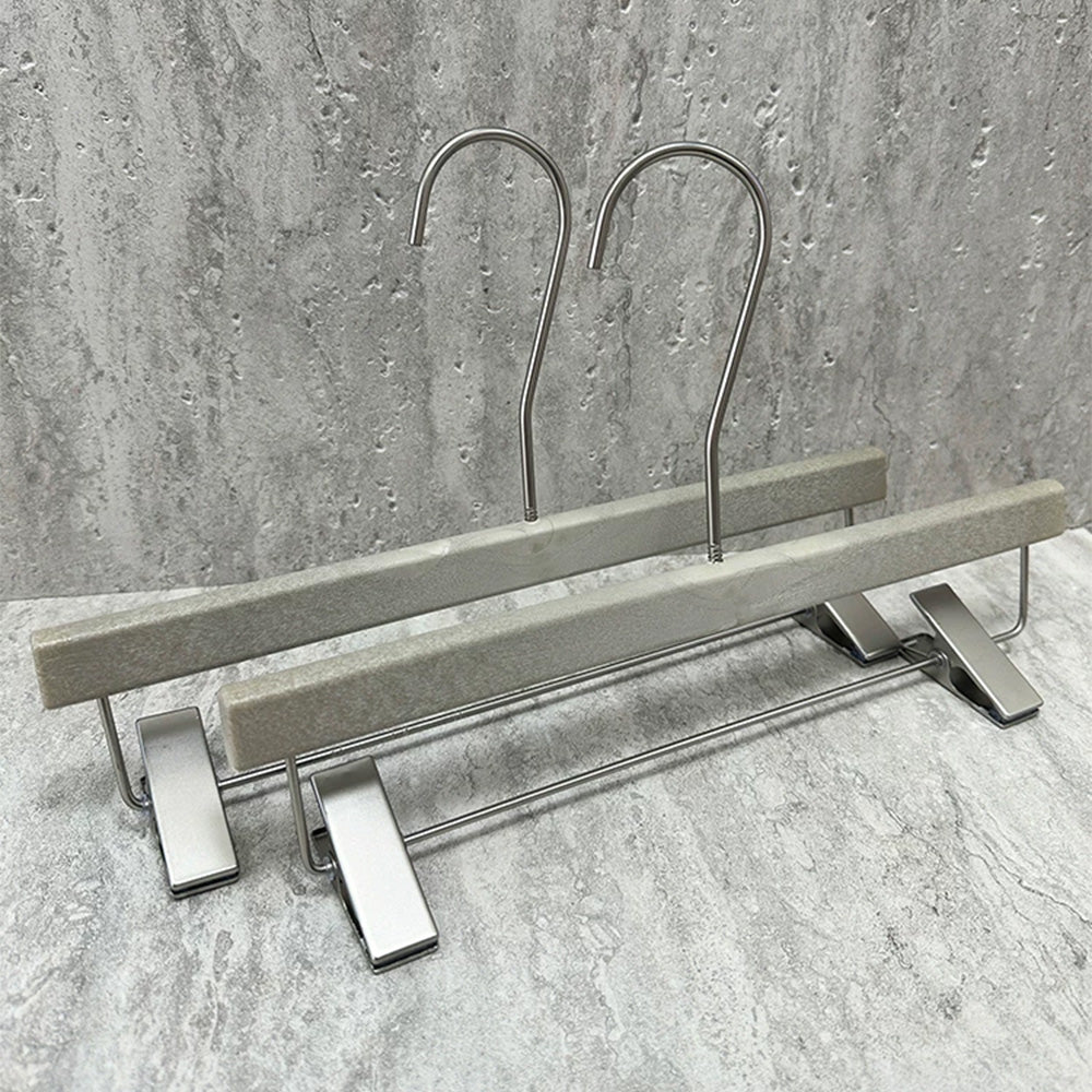 Wholesale Custom Gray ABS Resin Hangers with Clips for Women’s Boutiques