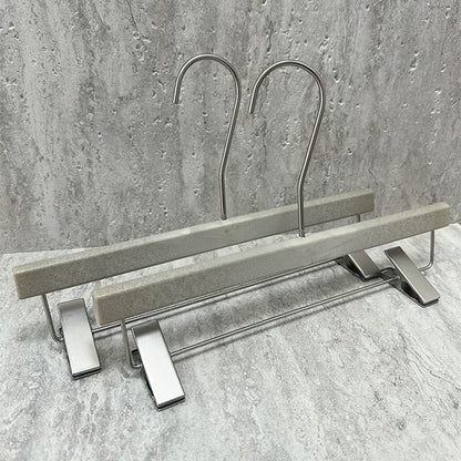 Wholesale Custom Gray ABS Resin Hangers with Clips for Women’s Boutiques