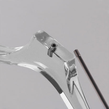 Clear Acrylic Suit Hanger with Clips - Premium Display for Complete Outfit & Pants, 50 PCS