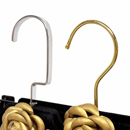 Camellia Velvet Non-Slip Hangers & Adjustable Pant Hangers for Boutique Clothing Display