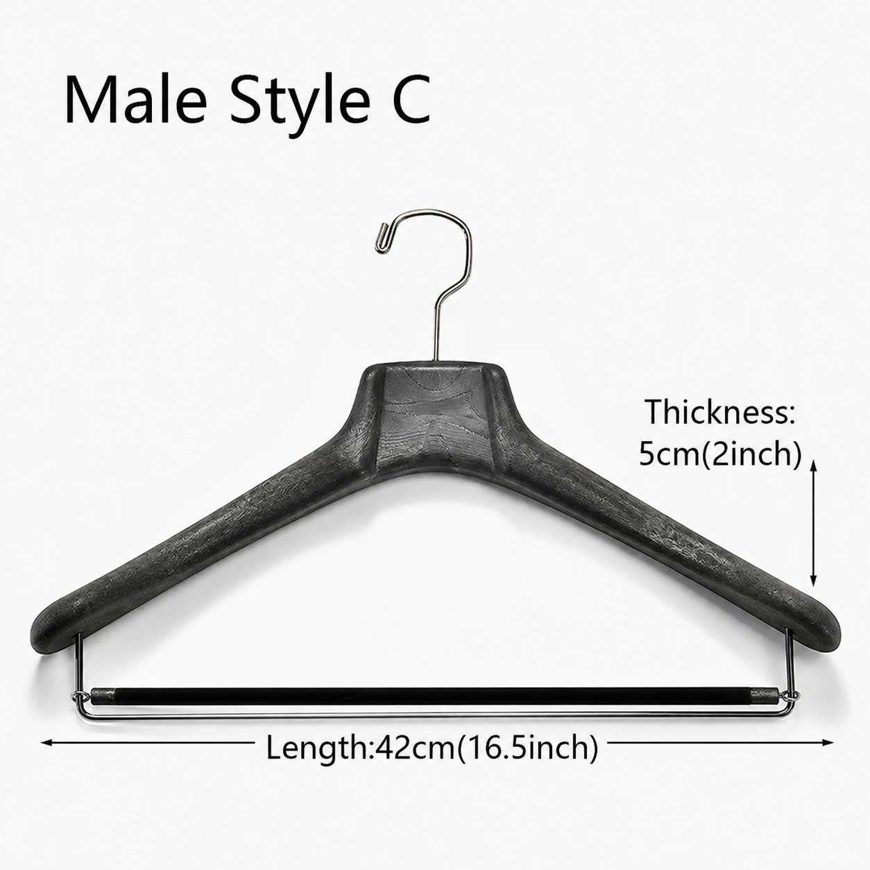 Heavy-Duty Resin Clothes Hangers | Suit & Pants Hangers for Men & Women