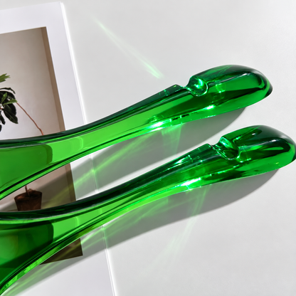 Custom Green Acrylic Hangers with Logo | Wholesale Clothing Hangers