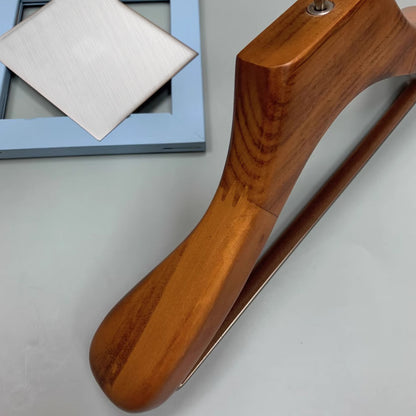 Premium Lotus Wood Hangers - Wide Shoulders, Non-Slip, Custom Logo, Men & Women’s Suits