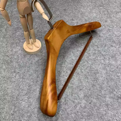 Premium Lotus Wood Hangers - Wide Shoulders, Non-Slip, Custom Logo, Men & Women’s Suits