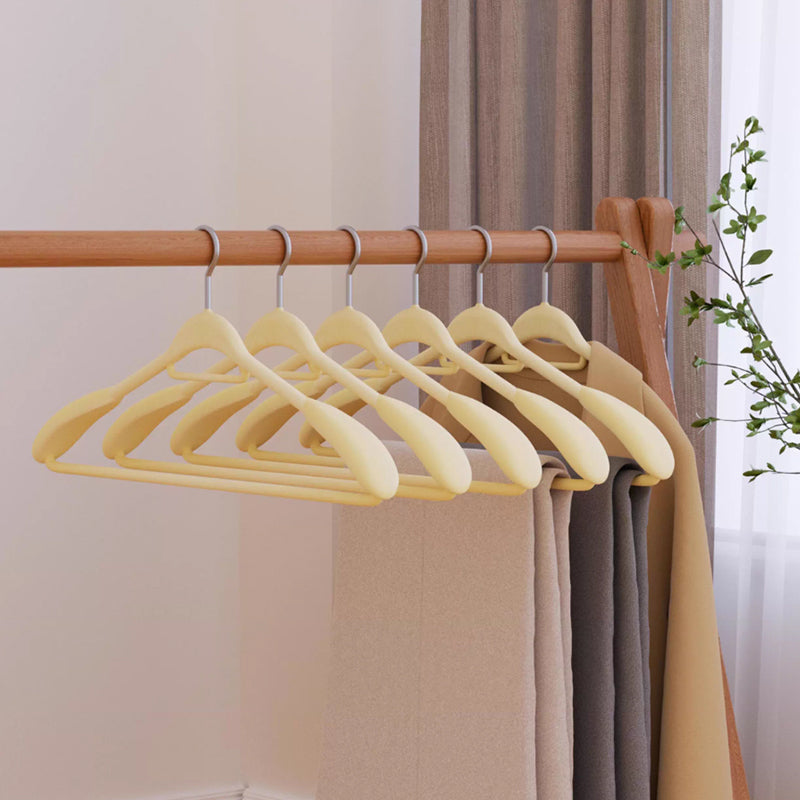 Premium Wide Shoulder Velvet Hangers - Non-Slip Heavy Duty Suit & Coat Rack