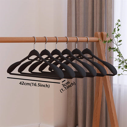 Premium Wide Shoulder Velvet Hangers - Non-Slip Heavy Duty Suit & Coat Rack