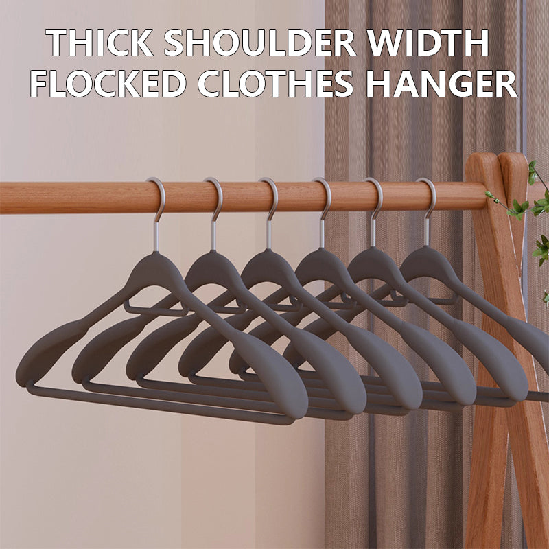 Premium Wide Shoulder Velvet Hangers - Non-Slip Heavy Duty Suit & Coat Rack