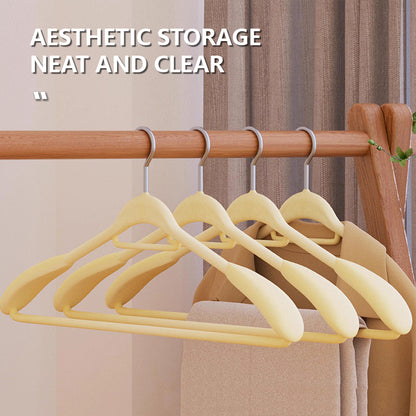 Premium Wide Shoulder Velvet Hangers - Non-Slip Heavy Duty Suit & Coat Rack