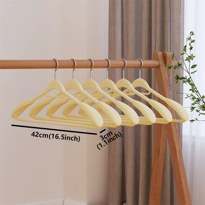 Premium Wide Shoulder Velvet Hangers - Non-Slip Heavy Duty Suit & Coat Rack