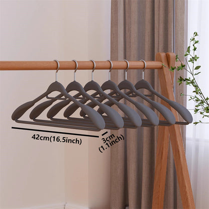 Premium Wide Shoulder Velvet Hangers - Non-Slip Heavy Duty Suit & Coat Rack