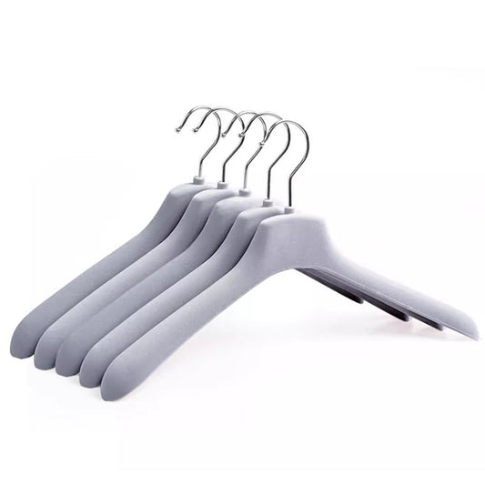 Premium Wide Shoulder Velvet Hangers for Suits Coats Down Jackets Non-Slip Boutique