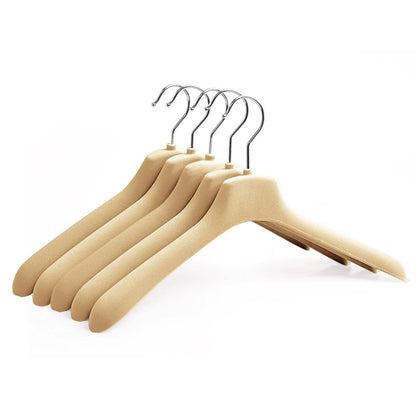 Premium Wide Shoulder Velvet Hangers for Suits Coats Down Jackets Non-Slip Boutique
