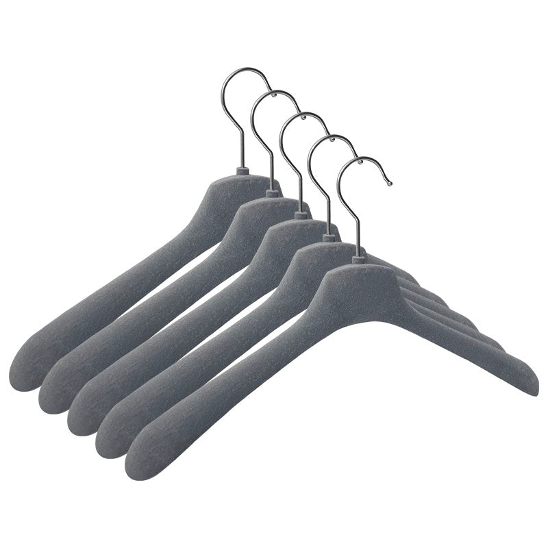 Premium Wide Shoulder Velvet Hangers for Suits Coats Down Jackets Non-Slip Boutique