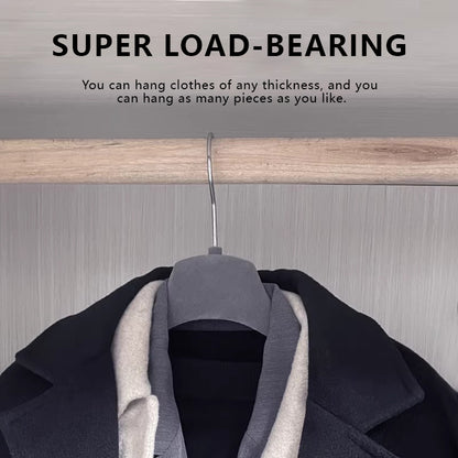 Premium Wide Shoulder Velvet Hangers for Suits Coats Down Jackets Non-Slip Boutique