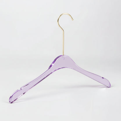 Purple Acrylic Clothes Hanger - Premium Long Hook for Dresses, Skirts & Pants Display