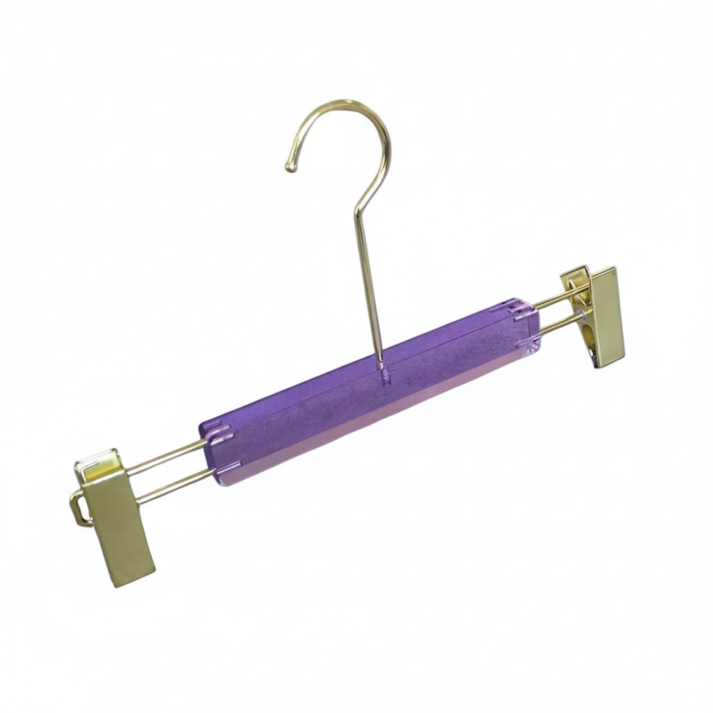 Purple Acrylic Clothes Hanger - Premium Long Hook for Dresses, Skirts & Pants Display