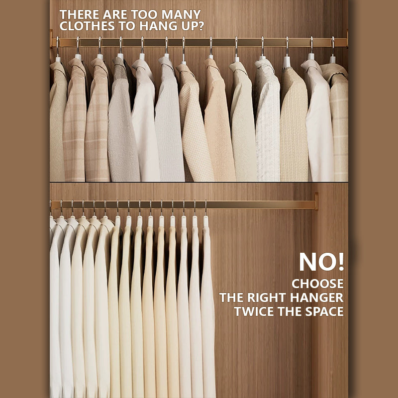 Space-Saving Velvet Hangers with Clips - Ultra Thin Non-Slip Hangers for Delicate Wear