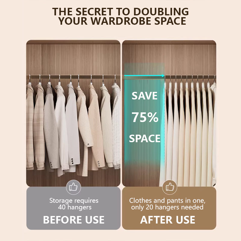 Space-Saving Velvet Hangers with Clips - Ultra Thin Non-Slip Hangers for Delicate Wear