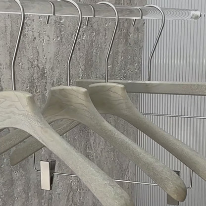 Wholesale Custom Gray ABS Resin Hangers with Clips for Women’s Boutiques
