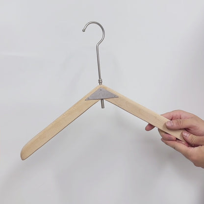 Premium Solid Beech Wood Hangers – Lacquered Coat, Pants & Suit Hangers for Closet Organization