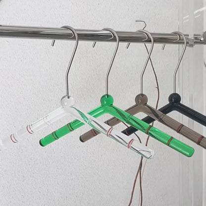 Crystal Acrylic Clothes Hangers & Pants Hangers – Non-Slip Boutique Display