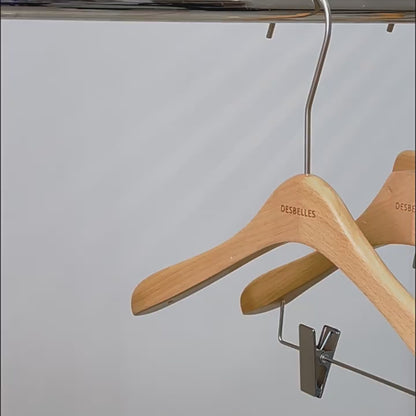 Premium Beech Wood Clothes & Trouser Hangers | Custom OEM/ODM | Low MOQ from 50pcs